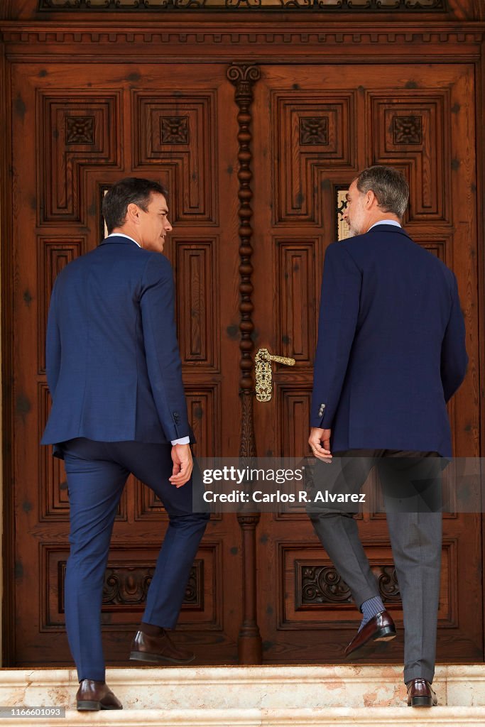 King Felipe VI Of Spain Receives Prime Minister Pedro Sanchez