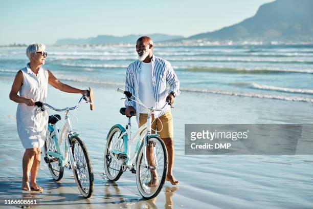 this was the perfect date - couple cycling stock pictures, royalty-free photos & images