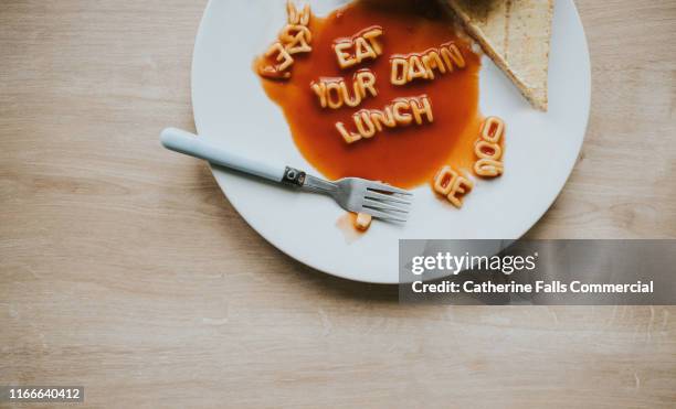 eat your damn lunch - spagetti stock pictures, royalty-free photos & images