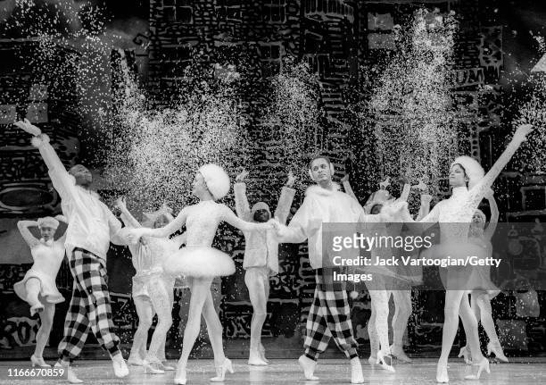 Scene from the final dress rehearsal of choreographer Donald Byrd's 'The Harlem Nutcracker' at the New Jersey Performing Arts Center, Newark, New...