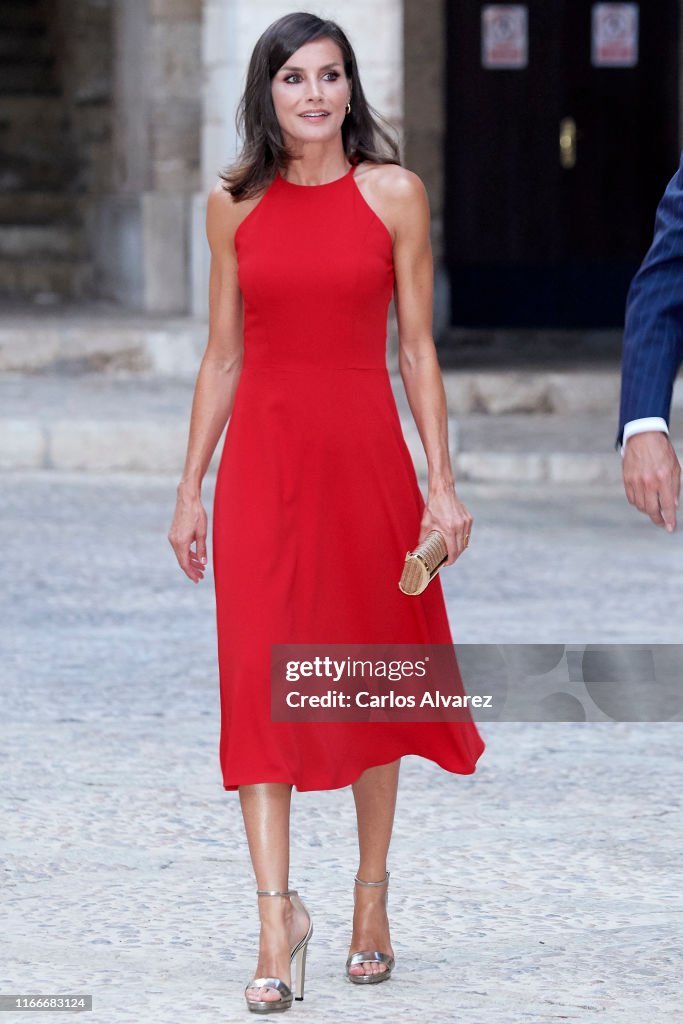 Spanish Royals Host A Dinner For Authorities In Palma De Mallorca