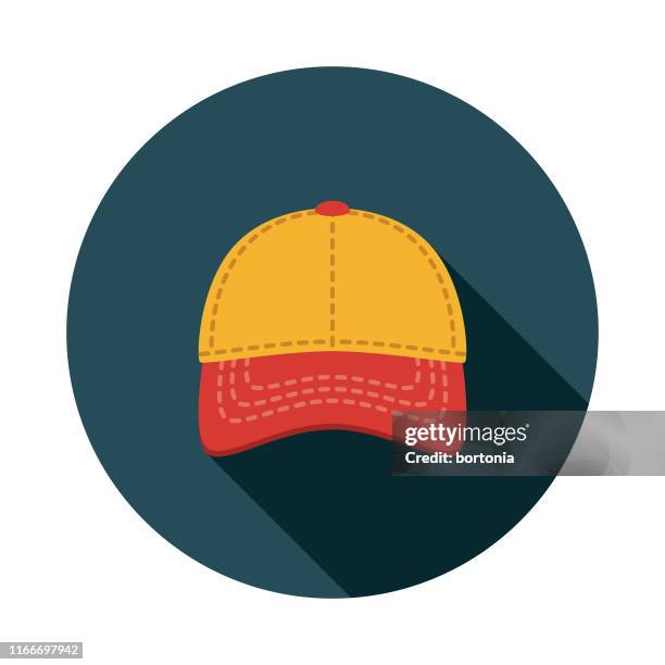 baseball cap kleidung & accessoires icon - baseballmütze stock-grafiken, -clipart, -cartoons und -symbole