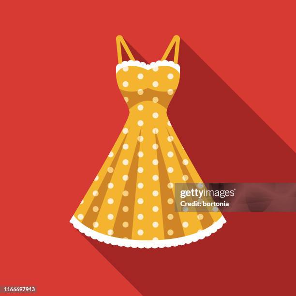 stockillustraties, clipart, cartoons en iconen met jurk kleding & accessoires icon - dress