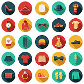Clothing and Accessories Icon Set