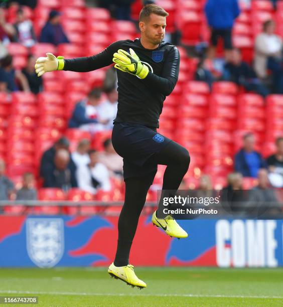 Tom Heaton of England during UEFA Euro 2020 Qualifier between England and Bulgaria at Wembley stadium in London, England on September 07, 2019