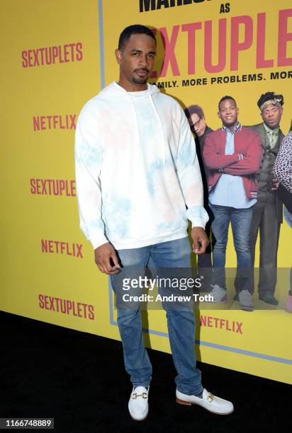 Damon Wayans Jr. Attends the Netflix World Premiere Of 'SEXTUPLETS' at The Arclight Hollywood on August 07, 2019 in Hollywood, California.
