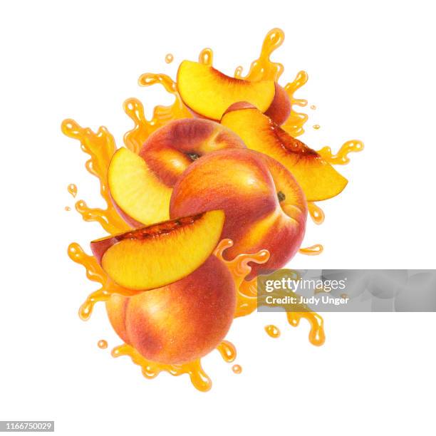 peach splash - saturated color stock illustrations