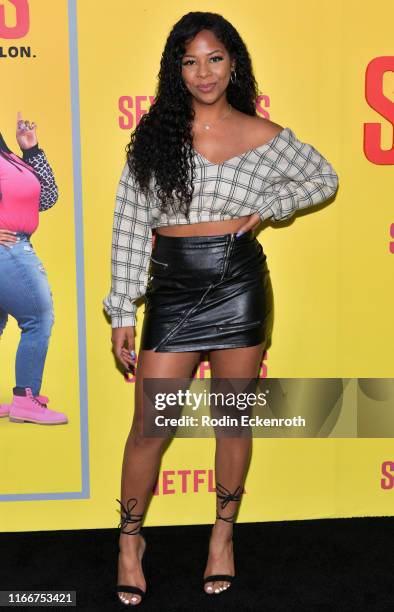 Yanira Pache attends the premiere of Netflix's "Sextuplets" at ArcLight Hollywood on August 07, 2019 in Hollywood, California.
