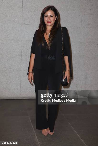 Mariana Echeverria poses for photos during the red carpet of Circo Ventura by Atayde Hermanos at Arena Ciudad de Mexico on August 7, 2019 in Mexico...