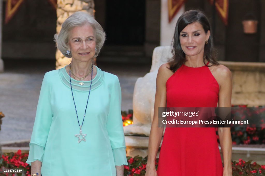 Spanish Royals Host A Dinner For Authorities In Palma De Mallorca