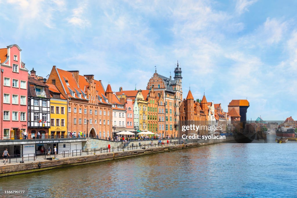 The waterfront area of Gdansk