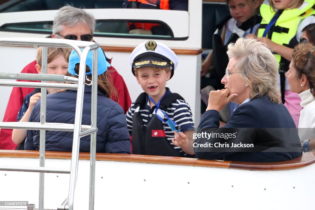 The Duke And Duchess Of Cambridge Take Part In The King's Cup Regatta