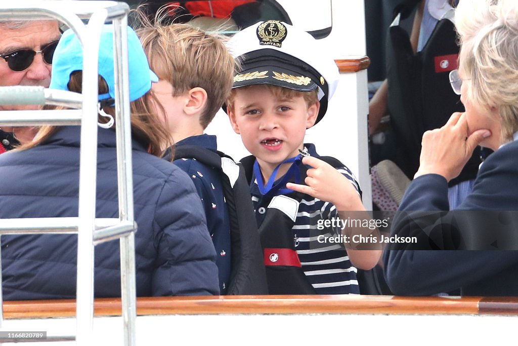 The Duke And Duchess Of Cambridge Take Part In The King's Cup Regatta