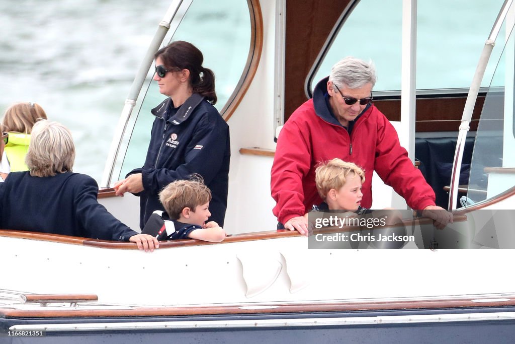 The Duke And Duchess Of Cambridge Take Part In The King's Cup Regatta