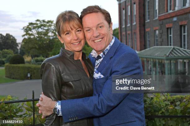 Anne-Marie Conley and Brian Conley attend the ATG Summer Party at Kensington Palace Gardens in celebration of Sir Ian McKellen on September 8, 2019...