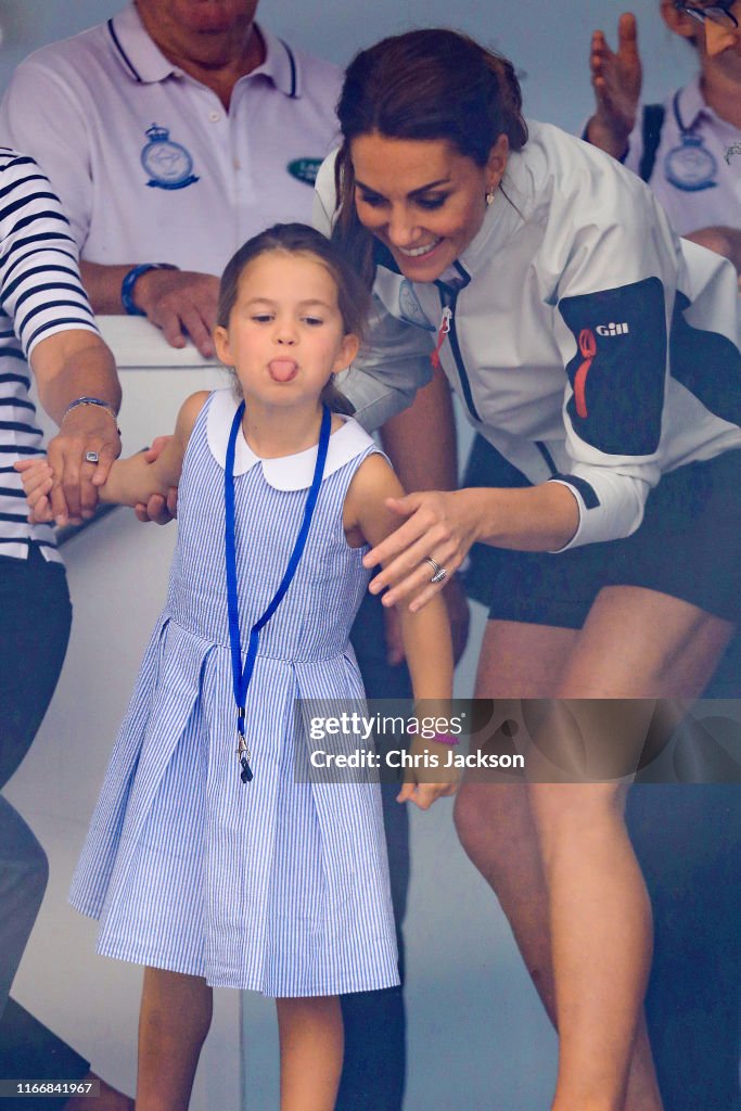 The Duke And Duchess Of Cambridge Take Part In The King's Cup Regatta