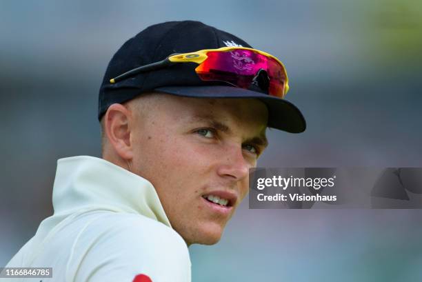 Sam Curran of England during day three of the First Ashes test match at Edgbaston on August 3, 2019 in Birmingham, England.