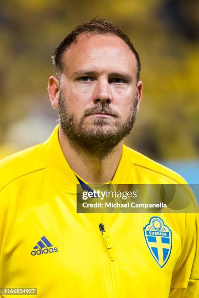 Andreas Granqvist of Sweden during a UEFA Euro 2020 Qualification match between Sweden and Norway at Friends Arena on September 8, 2019 in Stockholm,...