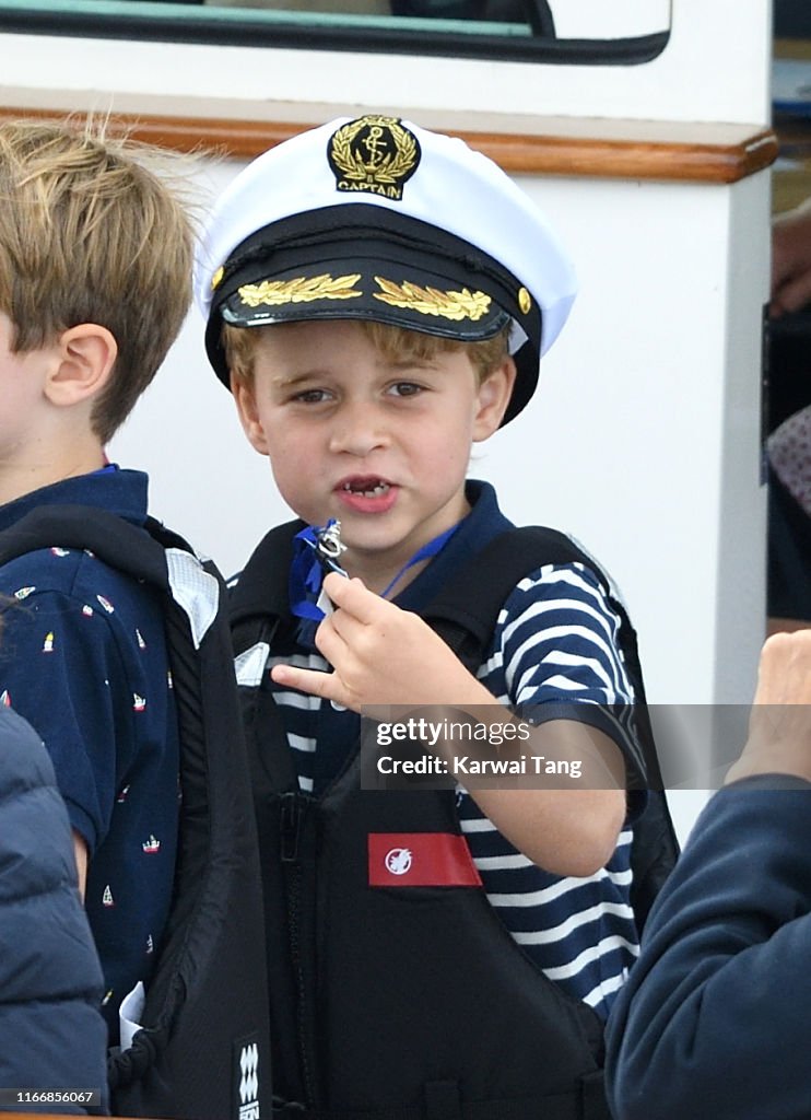 The Duke And Duchess Of Cambridge Take Part In The King's Cup Regatta