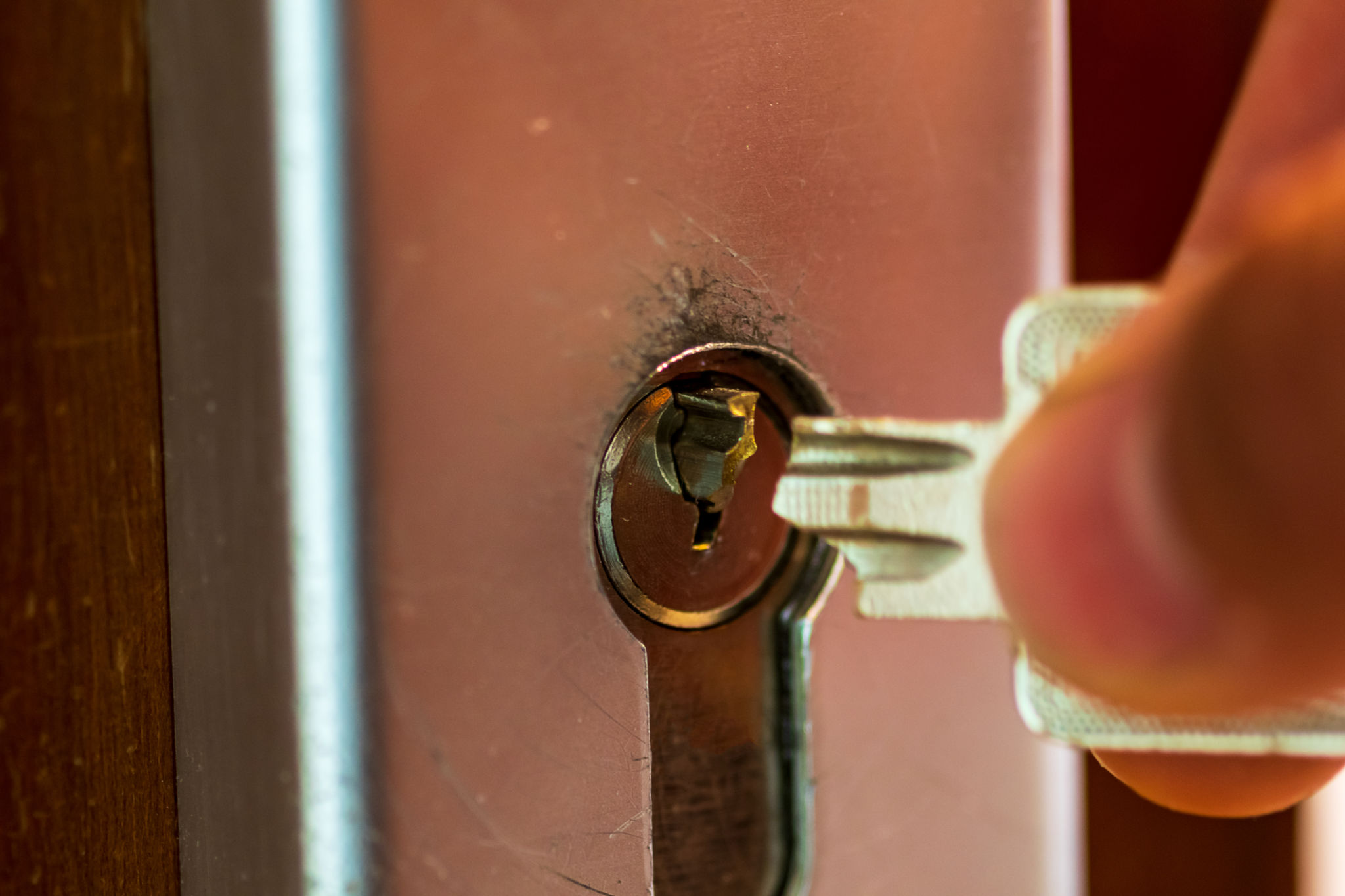 broken key