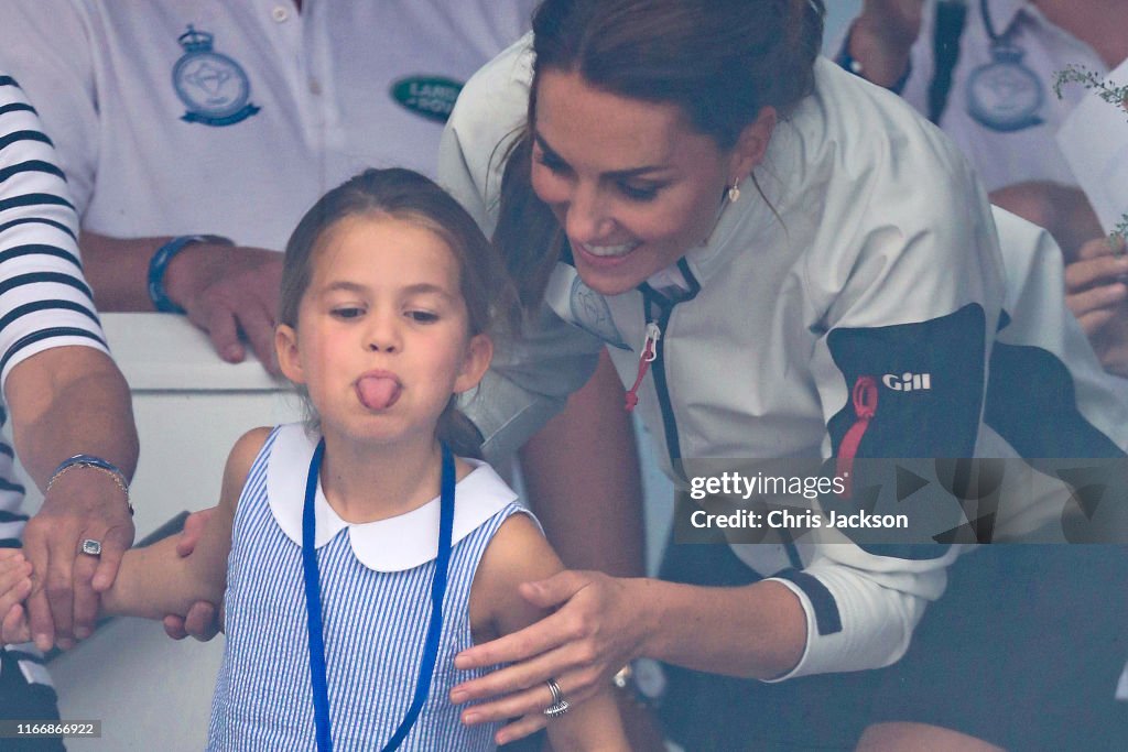 The Duke And Duchess Of Cambridge Take Part In The King's Cup Regatta