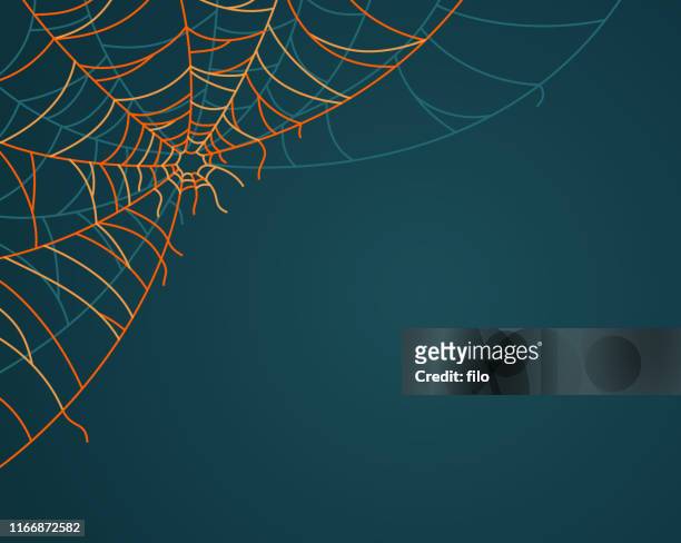 ilustrações de stock, clip art, desenhos animados e ícones de corner spiderweb - teia de aranha