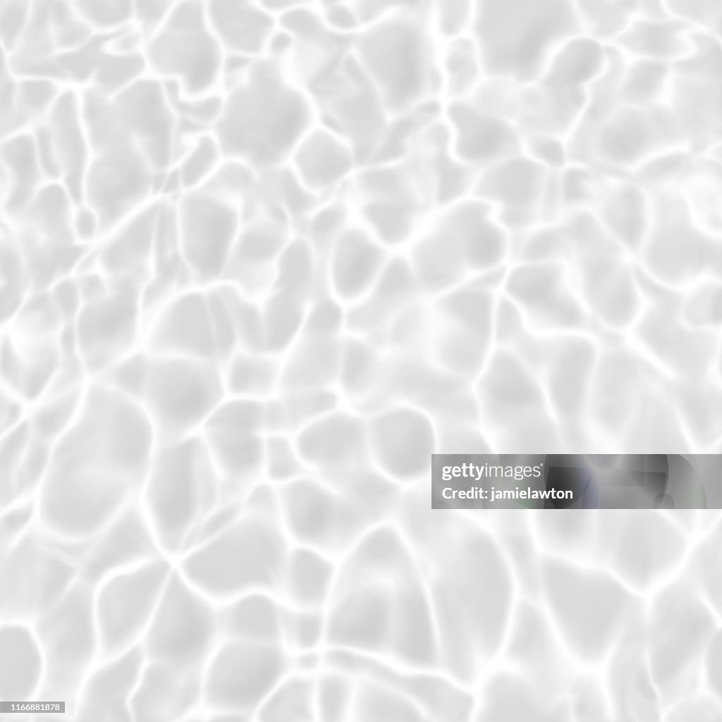 Seamless Water Surface Background with Ripples and Reflections