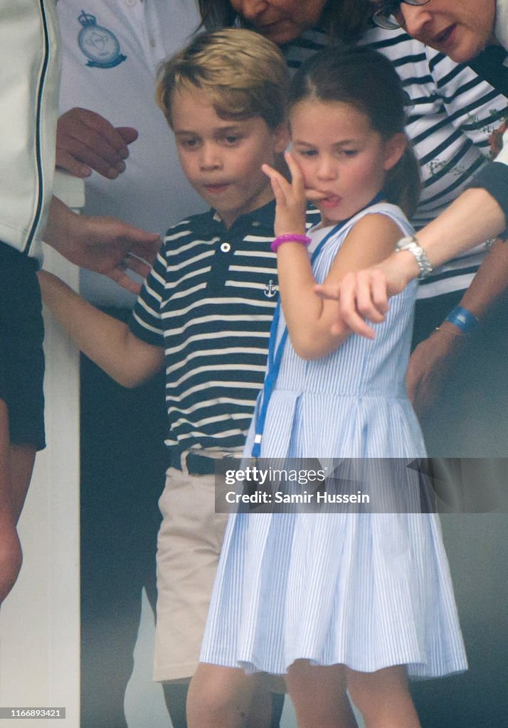 The Duke And Duchess Of Cambridge Take Part In The King's Cup Regatta