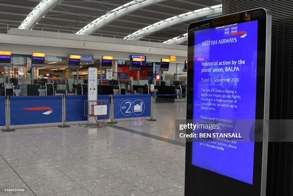 BRITAIN-AVIATION-STRIKE-BA-CANCEL