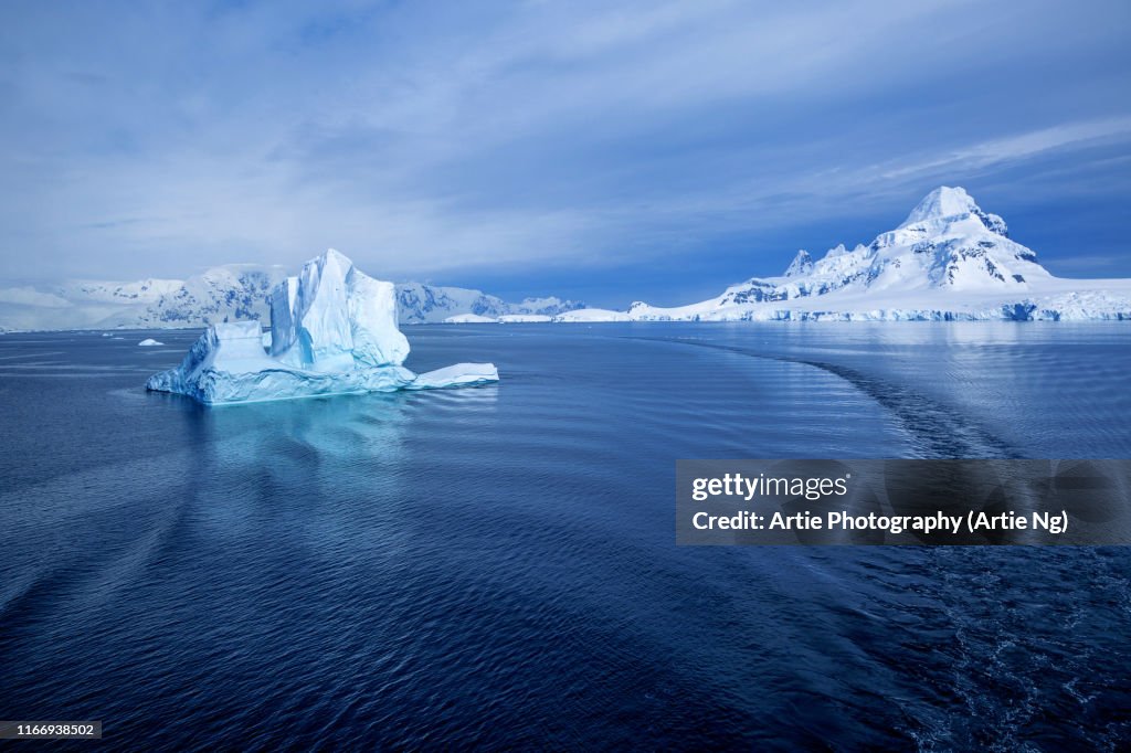 View of Paradise Harbor with Iceberg, Antarctica