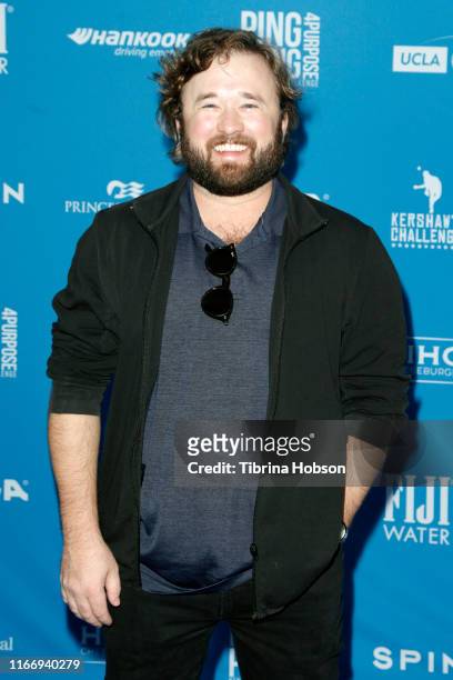 Haley Joel Osment attends Clayton Kershaw's 7th Annual Ping Pong 4 Purpose at Dodger Stadium on August 08, 2019 in Los Angeles, California.