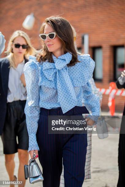 Therese Hellström seen outside By Malene Birger during Copenhagen Fashion Week Spring/Summer 2020 on August 08, 2019 in Copenhagen, Denmark.