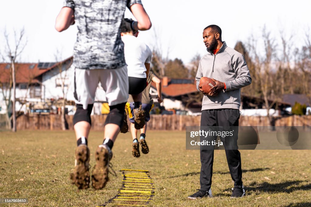 Sport training outdoors