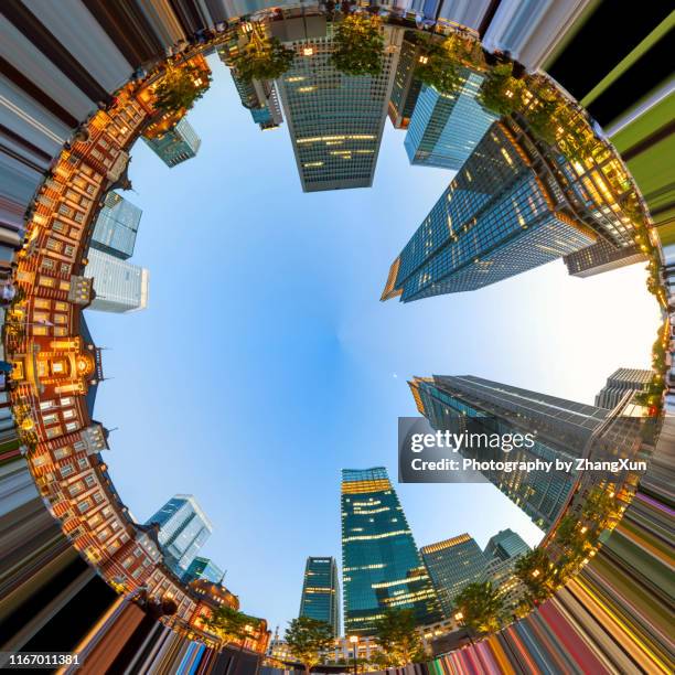 tokyo city at dusk, japan. - tokyo station stock pictures, royalty-free photos & images