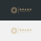 Premium modern diamond logo. Geometric minimal logotype.
