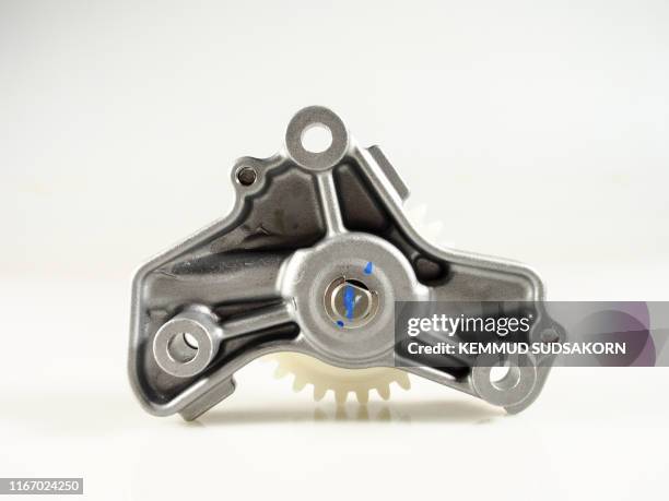 oil pump engine motorcycle spare part - spare part stock-fotos und bilder