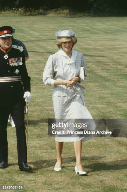 Diana, Princess of Wales in Northampton, July 1983.