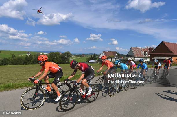 Simon Geschke of Germany and CCC Team / Michal Golas of Poland and Team INEOS / Serge Pauwels of Belgium and CCC Team / Merhawi Kudus of Eritrea and...