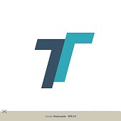 T letter logo template Illustration Design. Vector EPS 10.