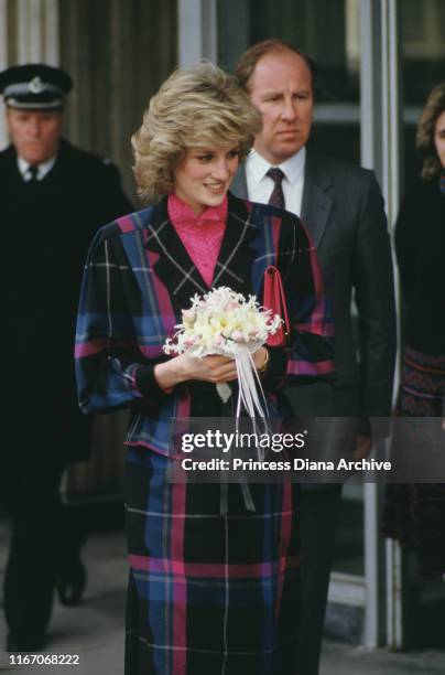 Diana, Princess of Wales visits a Dr Barnardo's home for children in Ilford, east London, February 1983.