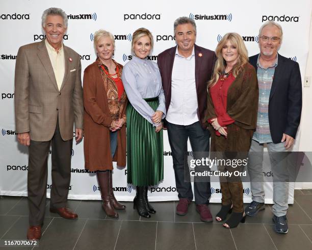 Barry Williams, Eve Plumb, Maureen McCormack, Christopher Knight, Susan Olsen and Mike Lookinland pose for a photo during Andy Cohen's Deep and...