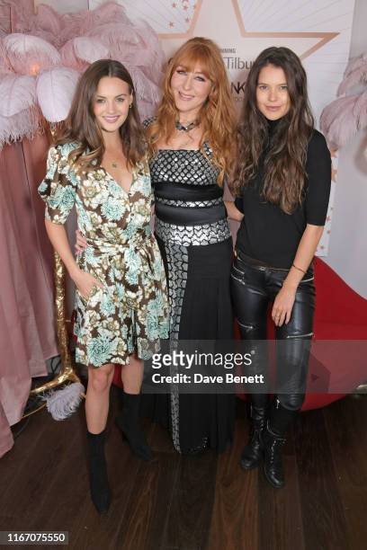 Niomi Smart, Charlotte Tilbury and Sarah Ann Macklin attend the premiere party for the launch of award-winning brand Charlotte Tilbury at the Space...
