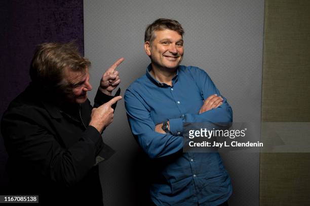 Actor Jason Flemyng and director Peter Cattaneo from 'Military Wives' are photographed for Los Angeles Times on September 6, 2019 at the Toronto...
