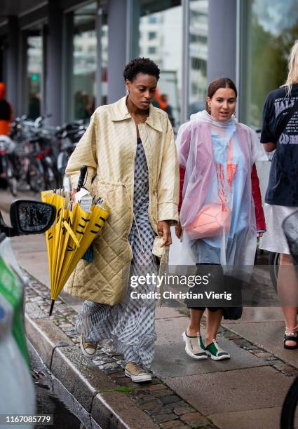 Donna Wallace seen outside Ganni during Copenhagen Fashion Week Spring/Summer 2020 on August 08, 2019 in Copenhagen, Denmark.