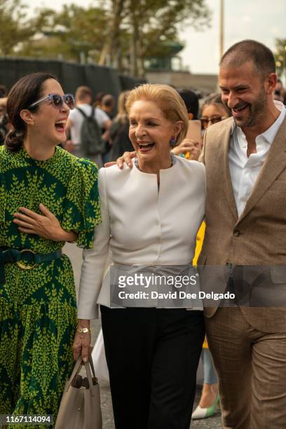 Carolina Herrera after her show during New York Fashion Week at the Garden of the Battery on September 9, 2019 in New York City.