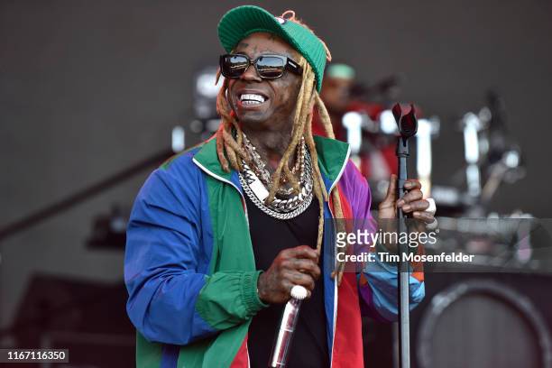 Lil Wayne performs during the 2019 Outside Lands music festival at Golden Gate Park on August 09, 2019 in San Francisco, California.