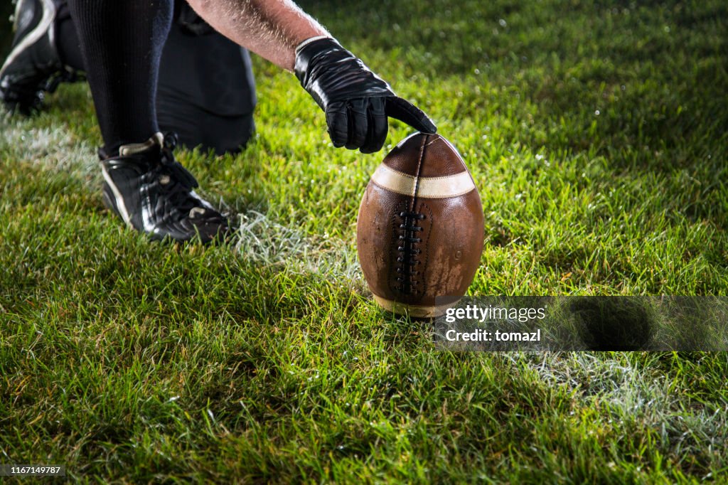 American football kick