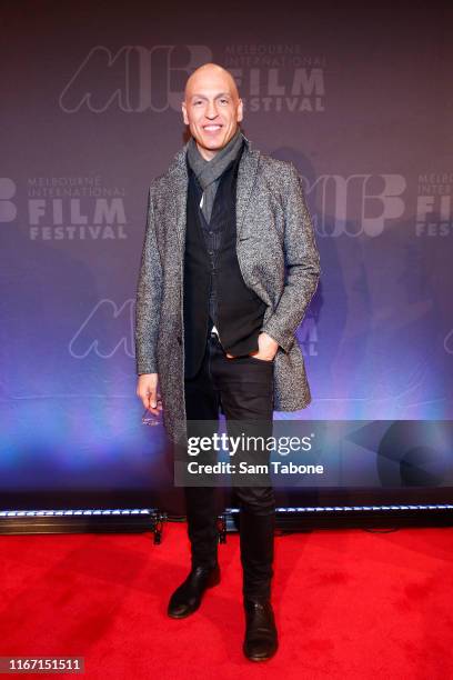 Michael Falzon attends the MIFF Centrepiece Gala: Little Monsters on August 10, 2019 in Melbourne, Australia.