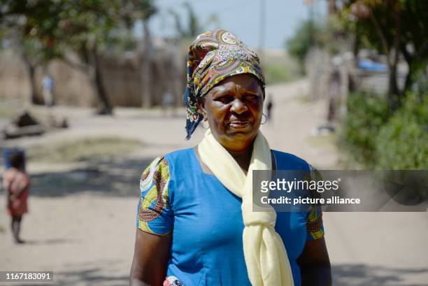 September 2019, Mozambique, Beira: Luisa Jose is in the quarter of Beira where she lives. The 70-year-old lost her house and her entire harvest to...