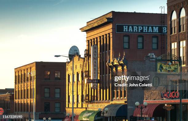haymarket square, historic section, lincoln, nebraska - lincoln nebraska bildbanksfoton och bilder